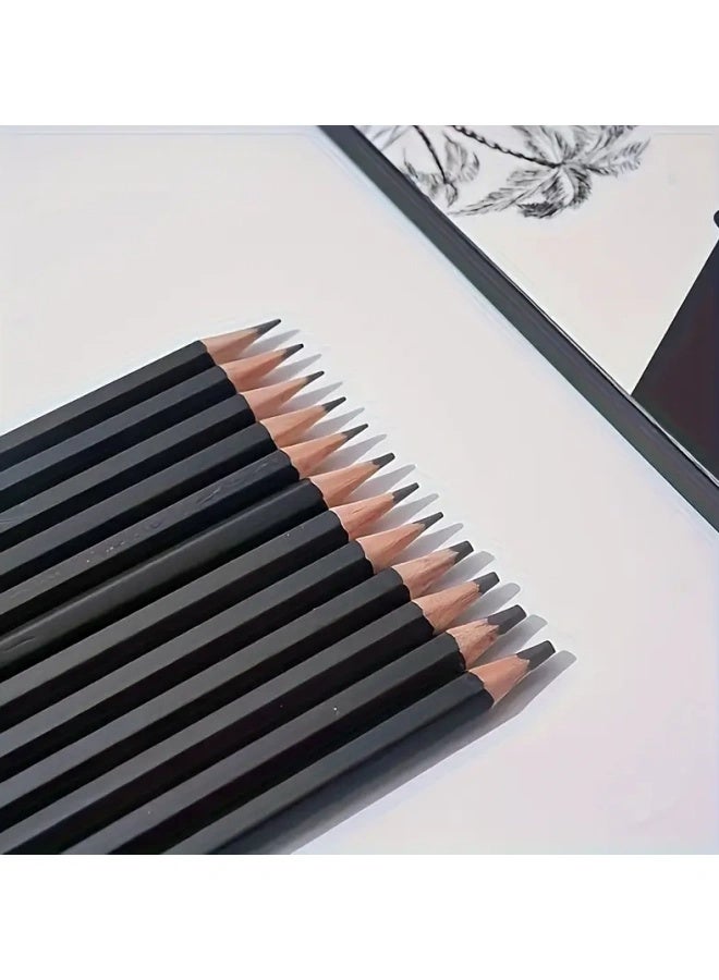 12pcs Boxed 2H-8B Professional Sketch Pencil Set, Suitable for Drawing and Painting Art Supplies, Essential School Stationery Gift for Back to School, Must-Have Art Academy Gift, School Essentials - Image 4