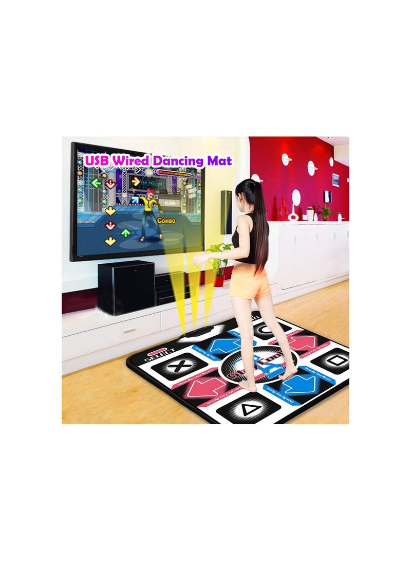 GGOOT USB Dance Mat , Non-Slip Durable Dance Game Mats Wear-resistant Dancing Step Dance Mat Pad Dancer Blanket for PC,Music Mat Floor Electronic Musical Playmat Toys Gifts - Image 2