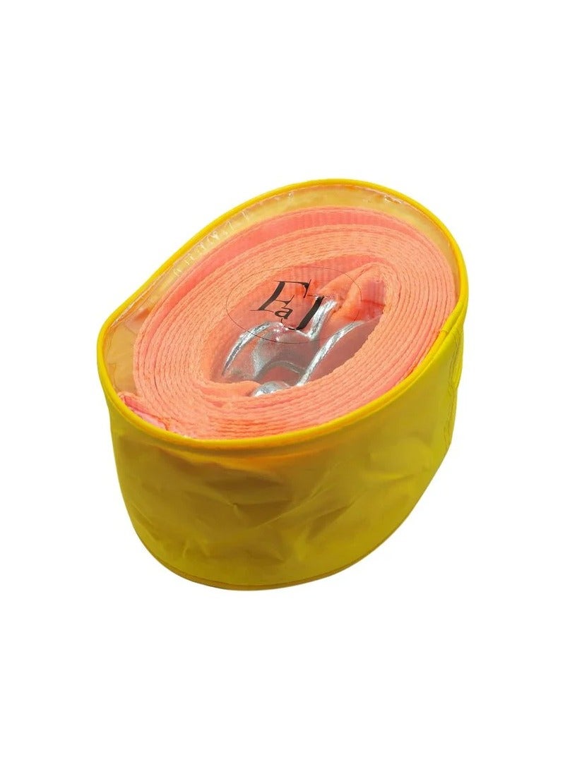 FAJ Premium 6M/8T Vehicle Tow Rope with High Visibility Orange Webbing, 8 Ton Capacity Recovery Strap with Safety Clips and Storage Bag for Emergency Off-Road & Roadside Assistance - FAJ TR8006 - Image 3