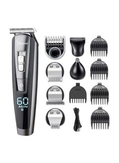 Hatteker Hair Clipper Beard Trimmer Kit for Men Cordless Hair Mustache Trimmer Hair Cutting Groomer Kit Precision Trimmer Waterproof USB Rechargeable 5 in 1  - Image 1