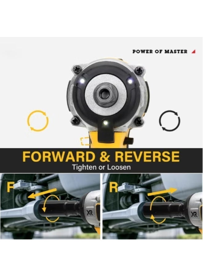 TUOTUO Upgraded model The key to power! TUOTUO power tools, 98V Upgrade brushless lithium-ion impact wrench set, high torque performance, Equipped with two 4.0ah batteries， instantly improve your work efficiency - Image 4