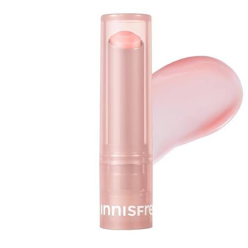 innisfree Dewy Tint Lip Balm with Hyaluronic Acid & Ceramides, Korean Hydrating Tinted Balm, Baby Pink Shade - Image 1
