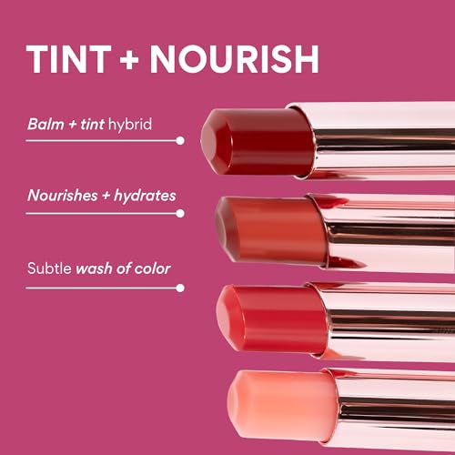 innisfree Dewy Tint Lip Balm with Hyaluronic Acid & Ceramides, Korean Hydrating Tinted Balm, Baby Pink Shade - Image 2
