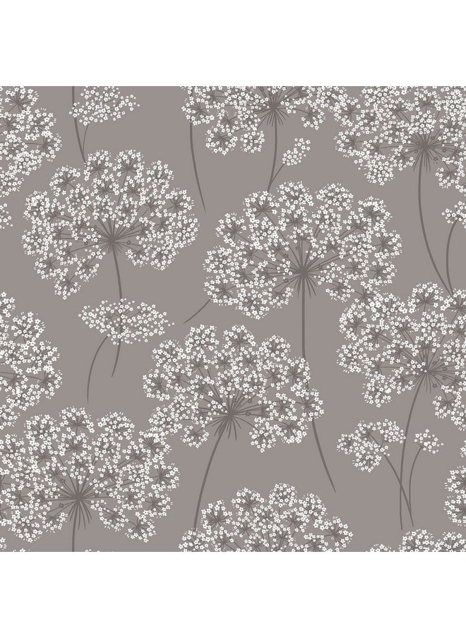 NuWallpaper Nu1693 Angelica Peel & Stick Wallpaper Grey  - Image 1