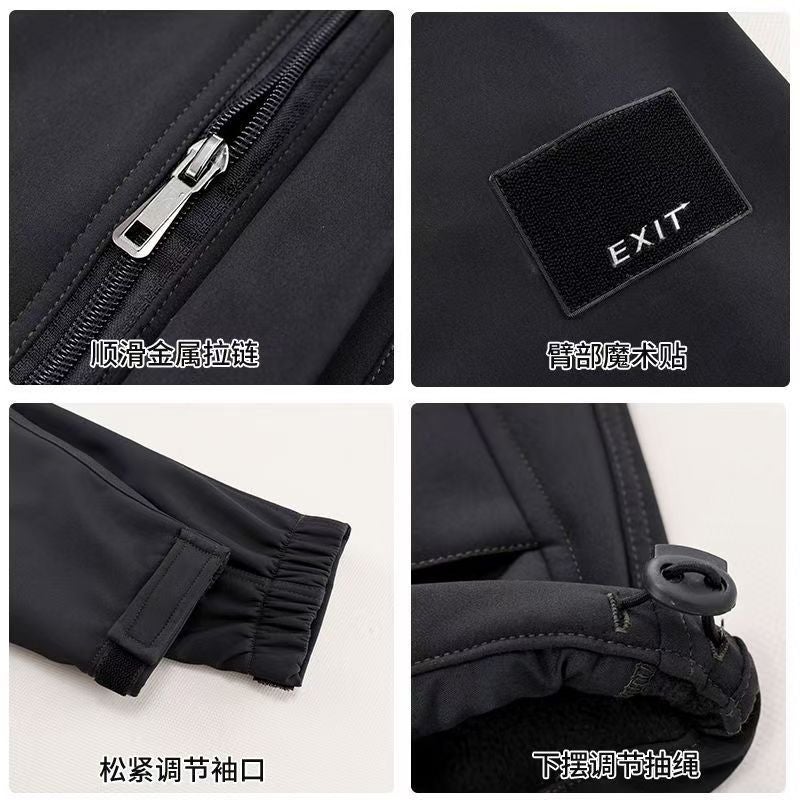 Fleece-Lined Charge Clothes Coat Work Clothes Waterproof Suit Men'S Cold-Proof Warm Upper And Lower Clothes Work Clothes - Image 5