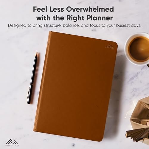 PRODUCTIVITY STORE Hourly Planner & Appointment Book (8.5” x 11”) - Premium Hourly Planner with Daily Schedule & 30-Minute Time Slots for Better Time Management by PRODUCTIVITY STORE (A4, Brown) - Image 2