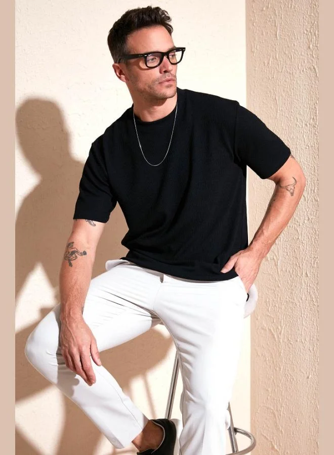 Buratti Buratti Cotton Crew Neck Regular Fit Basic T Shirt Men's T SHIRT 5902767