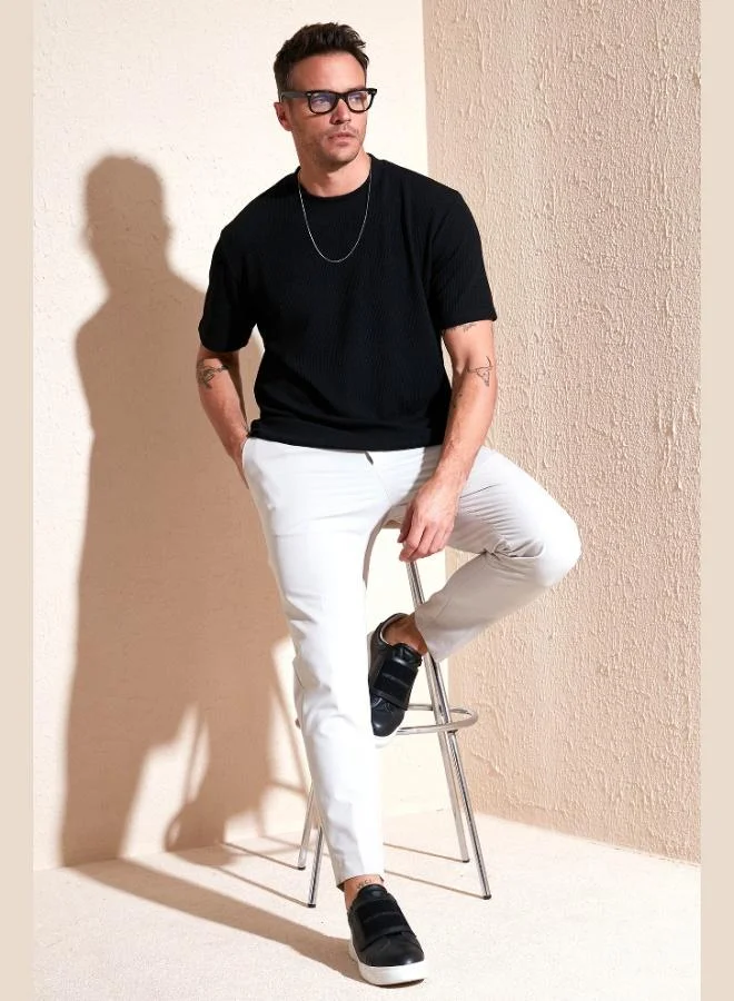 Buratti Buratti Cotton Crew Neck Regular Fit Basic T Shirt Men's T SHIRT 5902767