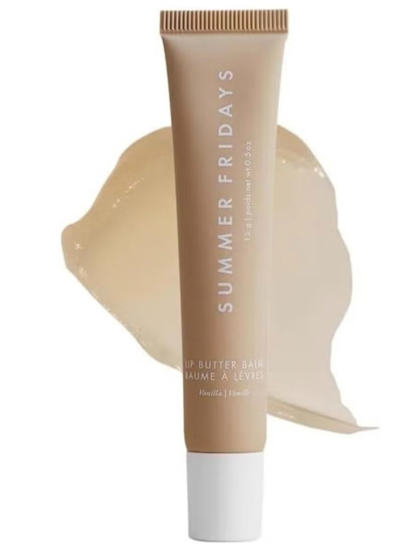 SUMMER FRIDAYS Summer Fridays Lip Butter Balm - Conditioning Lip Mask and Lip Balm for Instant Moisture, Shine and Hydration - Sheer-Tinted, Soothing Lip Care - Vanilla (.5 Oz)  - Image 1