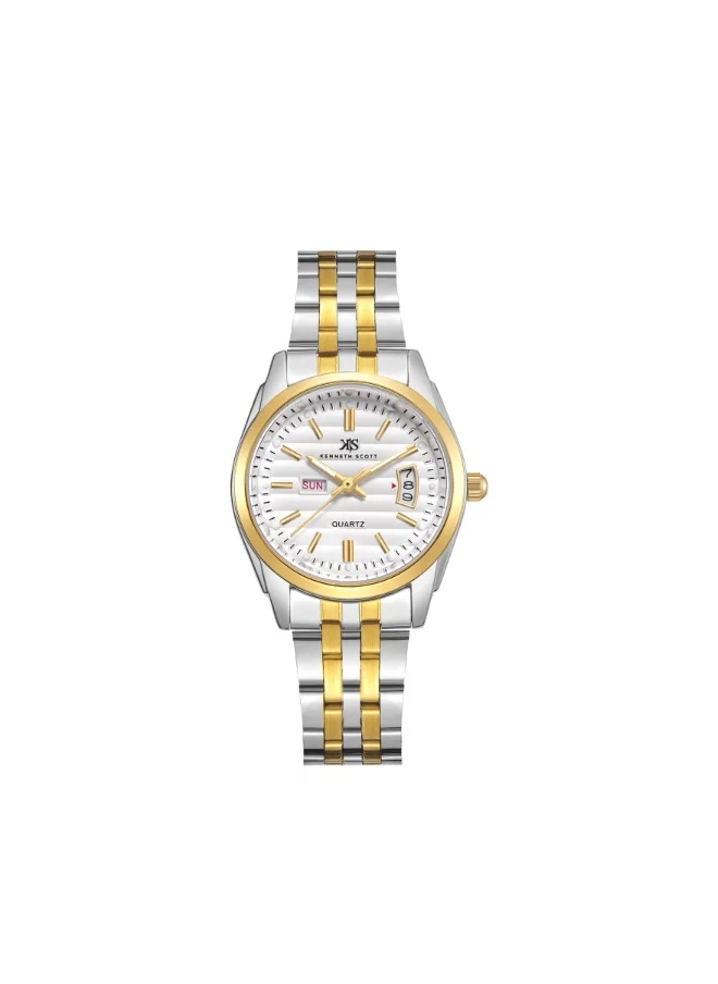 KENNETH SCOTT Women's Steel Analog Watch K23554-TBTW - 28 mm