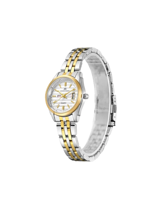 KENNETH SCOTT Women's Steel Analog Watch K23554-TBTW - 28 mm