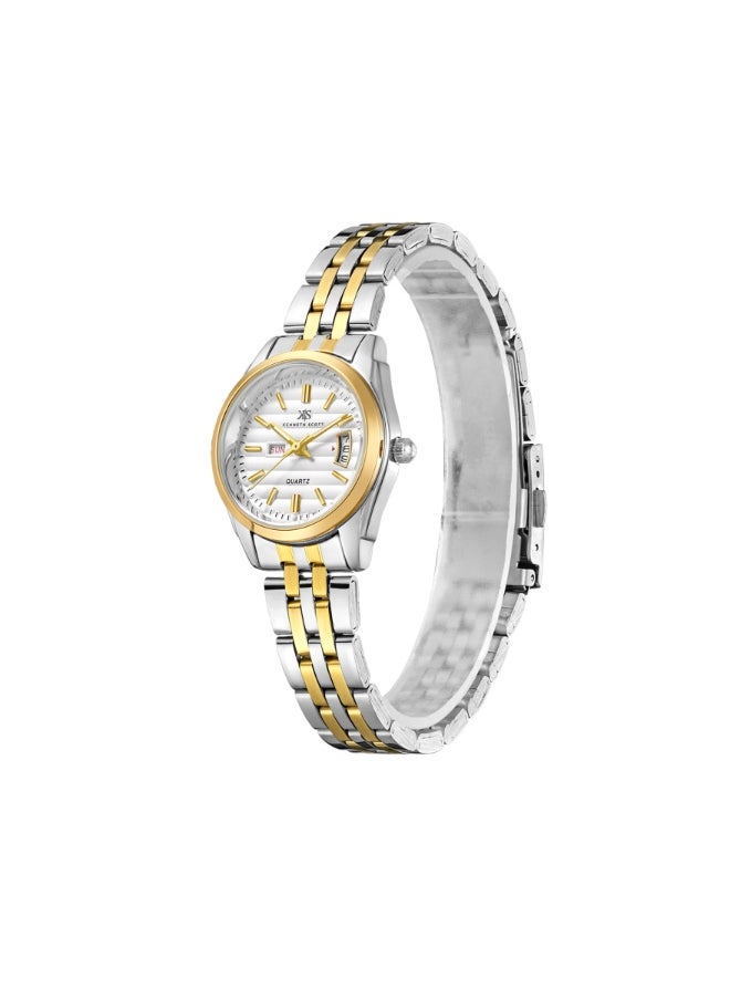 KENNETH SCOTT Women's Steel Analog Watch K23554-TBTW - 28 mm  - Image 2