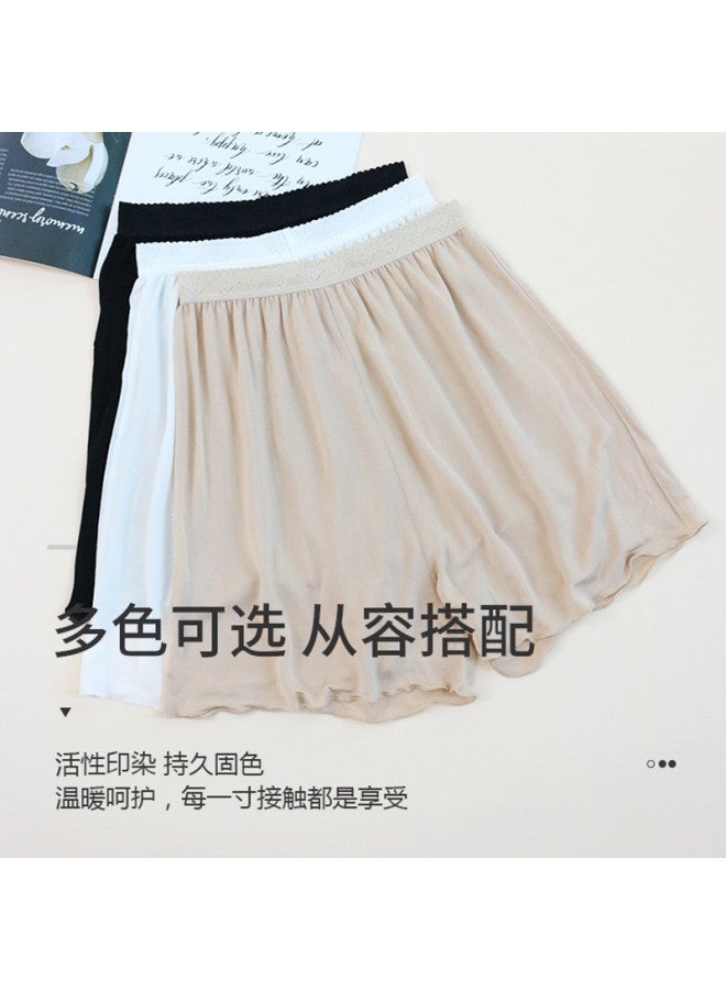 MEIBIAO Loose-Fit Women'S Boxer Underwear - Anti-Peek Silk Slip Shorts For Summer - Image 3