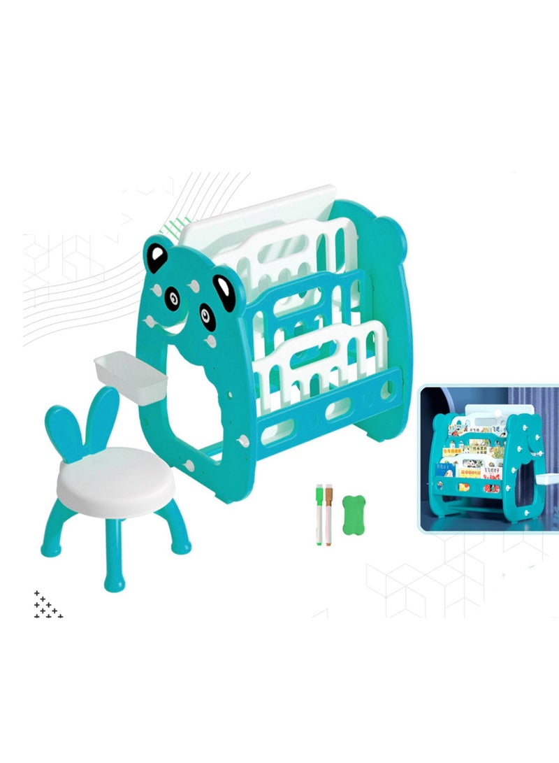 general Multifunctional Children′s Storage Bookshelf Children′s Study Desk Children′s Drawing Board - Image 3