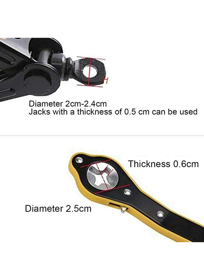 LUTIFIX LUTIFIX 360 Car Jack Ratchet Wrench Universal Automotive LaborSaving Wrench Scissor Jack Lift Speed Handle Tool Jack Lug Handle ToolTire Wheel Wrench Insulation Protection  - Image 4