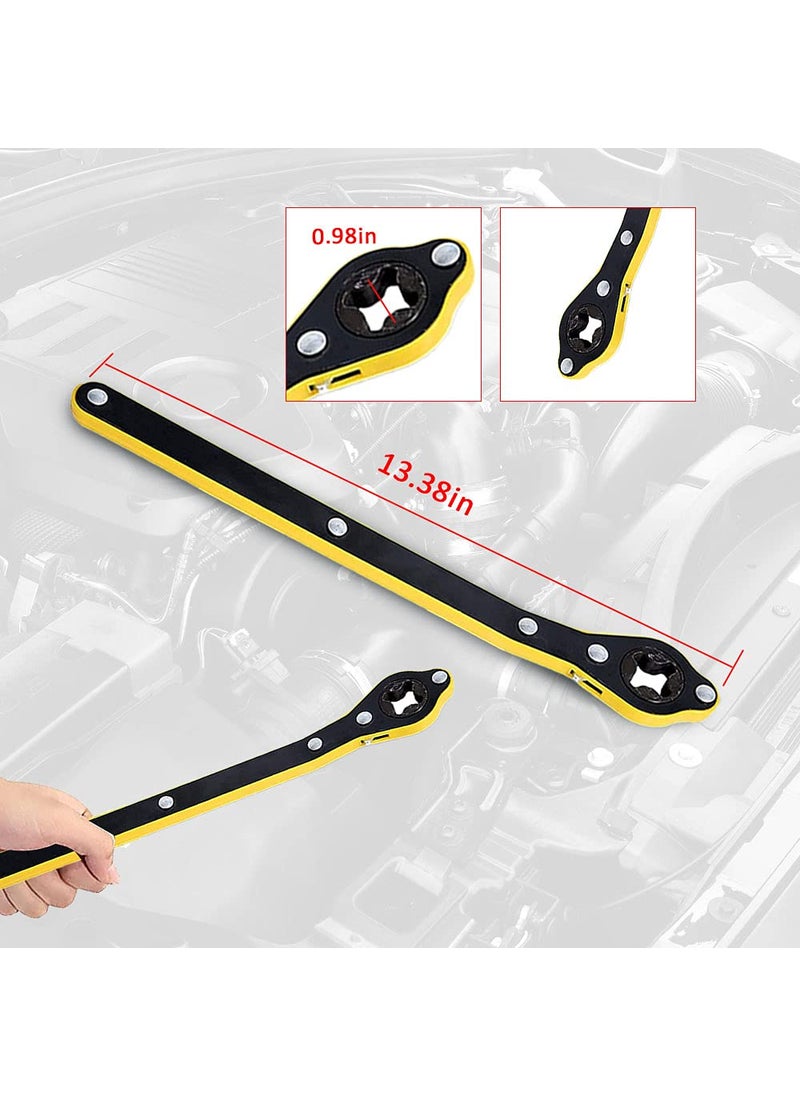LUTIFIX LUTIFIX 360 Car Jack Ratchet Wrench Universal Automotive LaborSaving Wrench Scissor Jack Lift Speed Handle Tool Jack Lug Handle ToolTire Wheel Wrench Insulation Protection  - Image 2