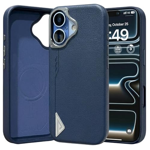 VONZEE Premium Hybrid Shockproof Case for iPhone 17 (6.3") | TPU + Polycarbonate Transparent Back Cover | Anti-Yellow Non-Slip Full-Body Protective Phone Case (Blue) - Image 1