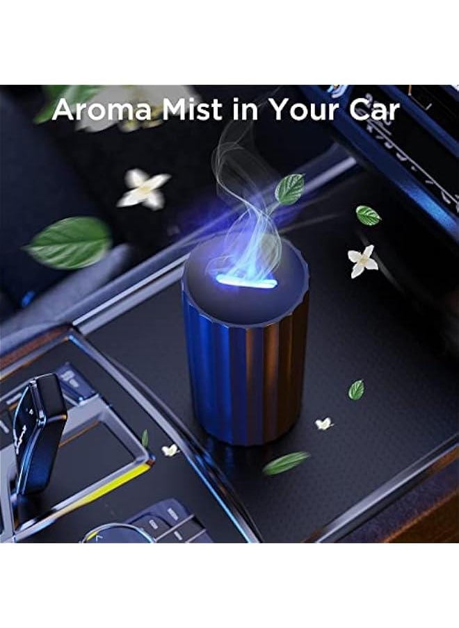 MIXDE - Portable Car Essential Oil Diffuser with 3 Modes, 7 Colorful Lights, USB Powered - 100ml Mini Aromatherapy Humidifier for Office, Bedroom. - Image 1