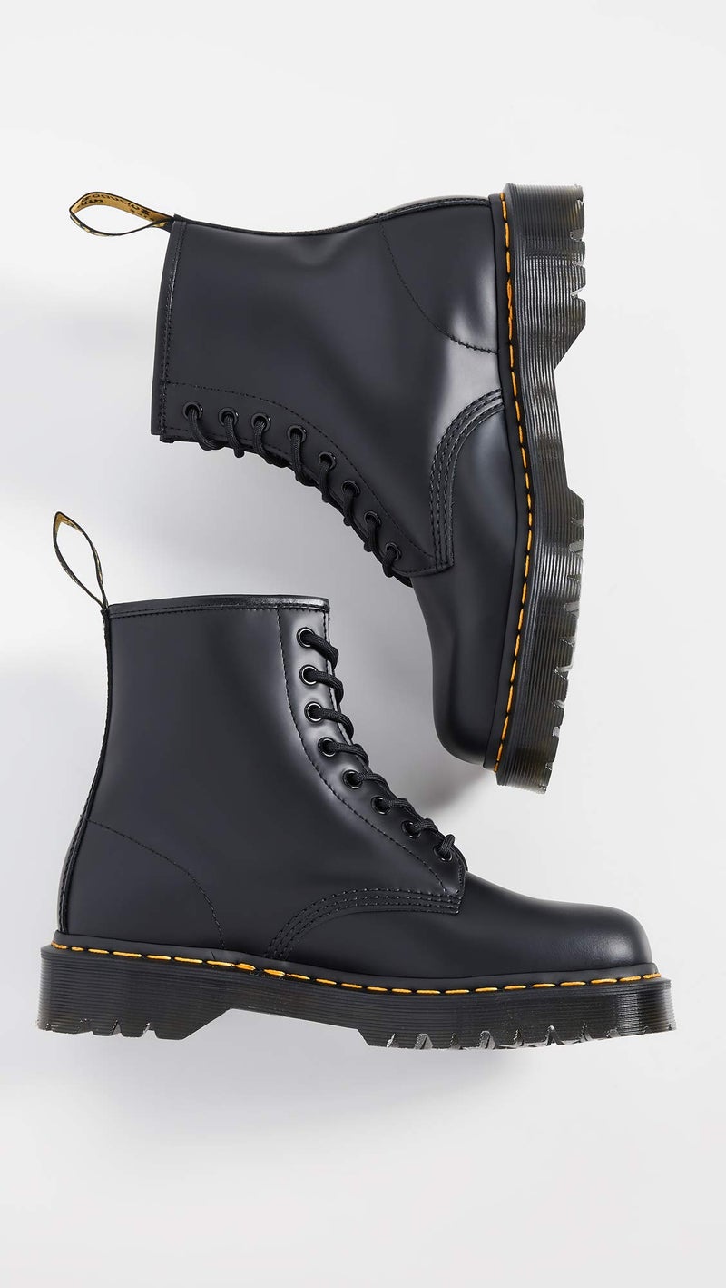 Dr Martens Dr. Martens Unisex 1460 Bex Smooth Leather Platform Boot, Black, 6 Women/5 Men - Image 3