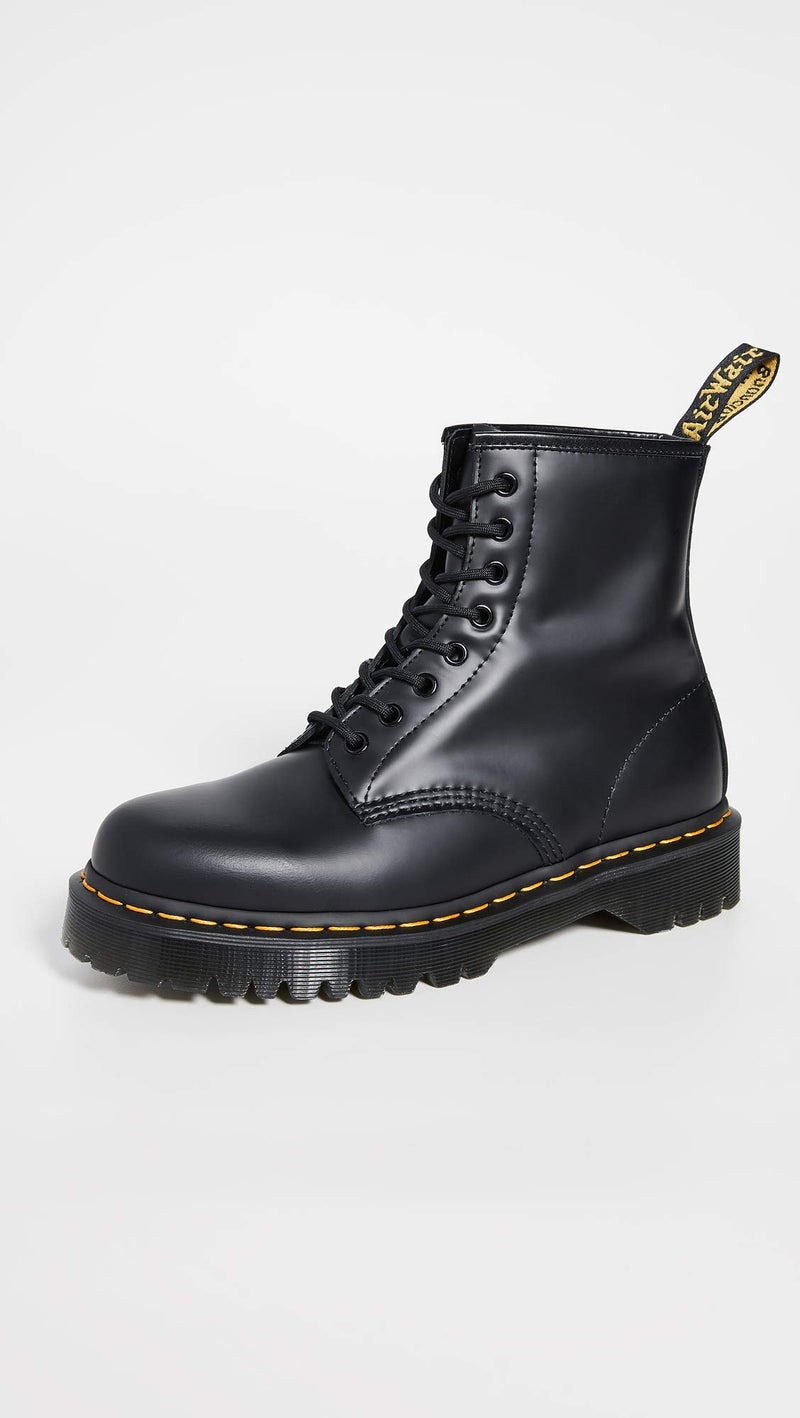 Dr Martens Dr. Martens Unisex 1460 Bex Smooth Leather Platform Boot, Black, 6 Women/5 Men - Image 2