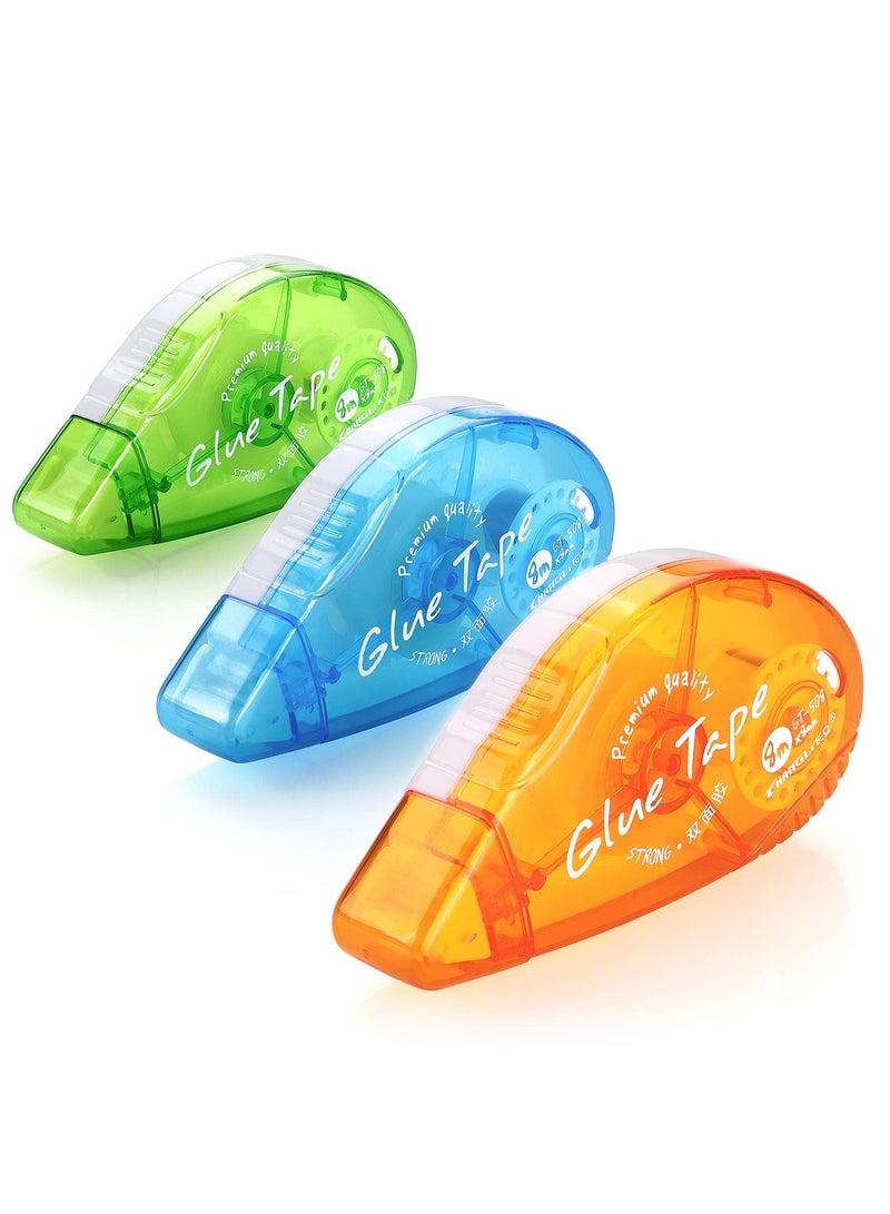 فوميمو بكرة شريط لاصق مزدوجة الجوانب، شريط لاصق لسجل القصاصات، موزع شريط لاصق للمشاريع الحرفية والفنية، شريط صور لسجل القصاصات من 3 قطع - Image 3