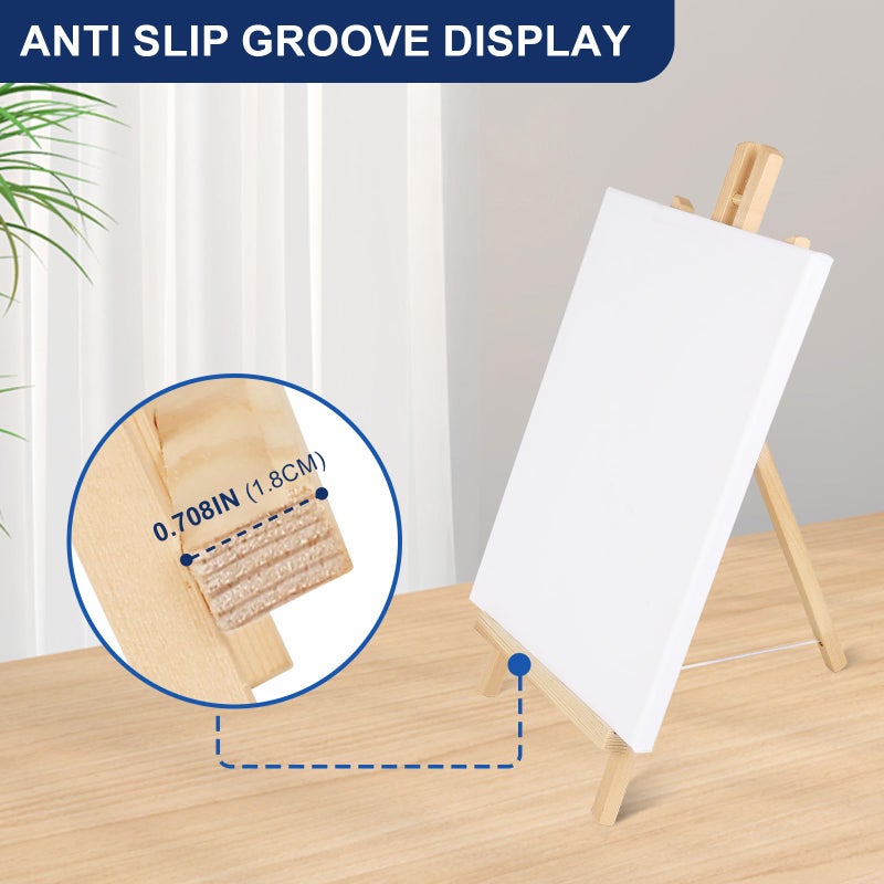 ESRICH 15pcs 17 Inch Tabletop Easels, Easel Stand for Painting,Tripod, Paint Party Easel, Kids Student Desktop Easel for Painting,Paint Easel for Canvas Paints - Image 5