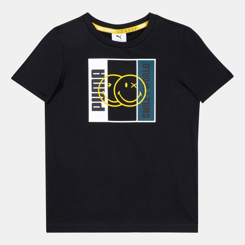 PUMA Kids' x SMILEYWORLD T-Shirt - Image 1