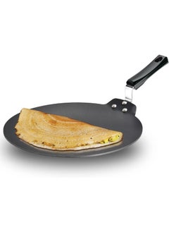 Hawkins 33 Cm Futura Nonstick Dosa Tava Rubber Frying Pan,Black  - Image 1