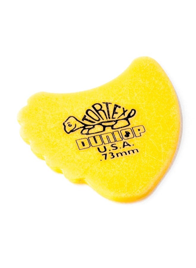 DUNLOP Jim Dunlop Tortex Fins .73mm Yellow Guitar Picks - 72 Pack - Image 3