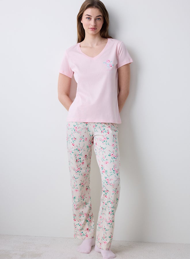 Penti Pink Roses Pajama Set - Image 1