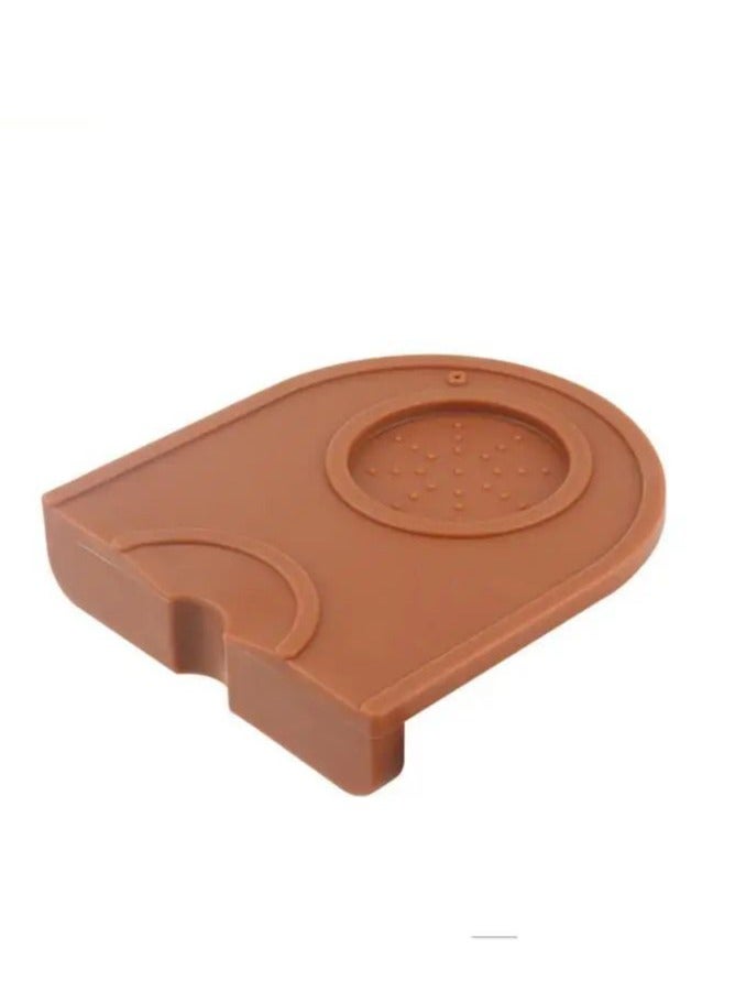 ESPRESSO-0039 Espresso Coffee Tamper Mat - Brown - Image 1