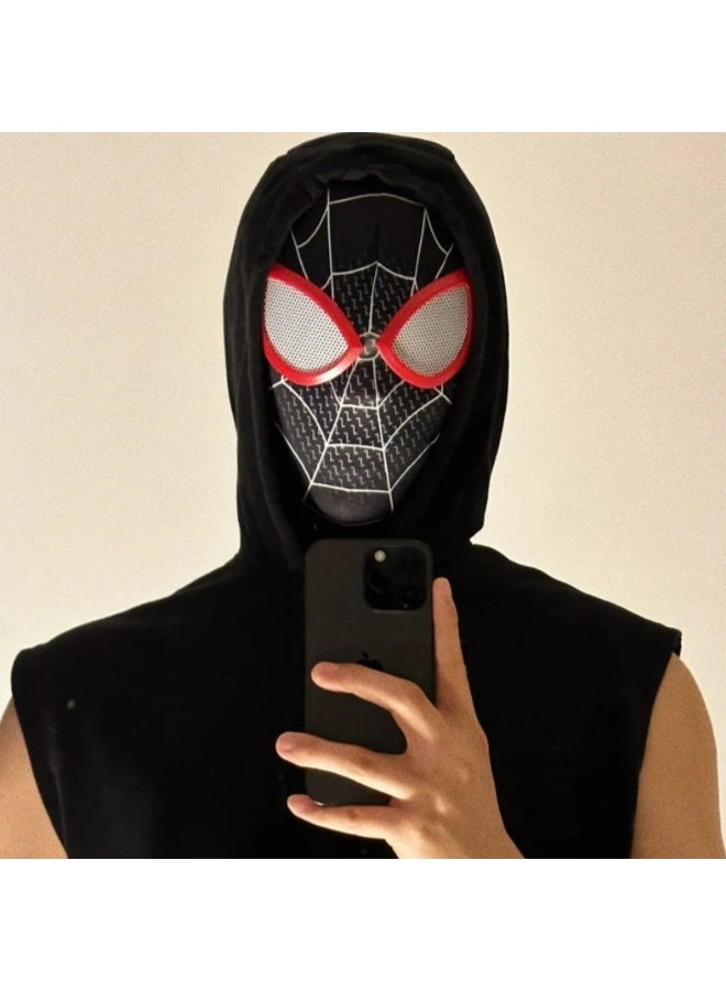 【Marvel Official】Spider-Man Miles Morales Lens Mask + Tactical Gloves Set (Kids Universal) | High-Elastic Breathable Fabric | Halloween/COSPLAY/Party Costume Essential - Image 3