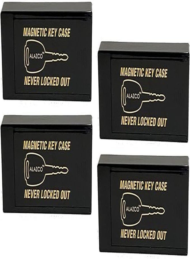 ALAZCO 4 JUMBO Hide A Key Holder Magnetic Under Car Spare Keys House Shed RV Boat Truck Office Storage Valuables Tracking Large ABS Case Premium Magnet - Image 2