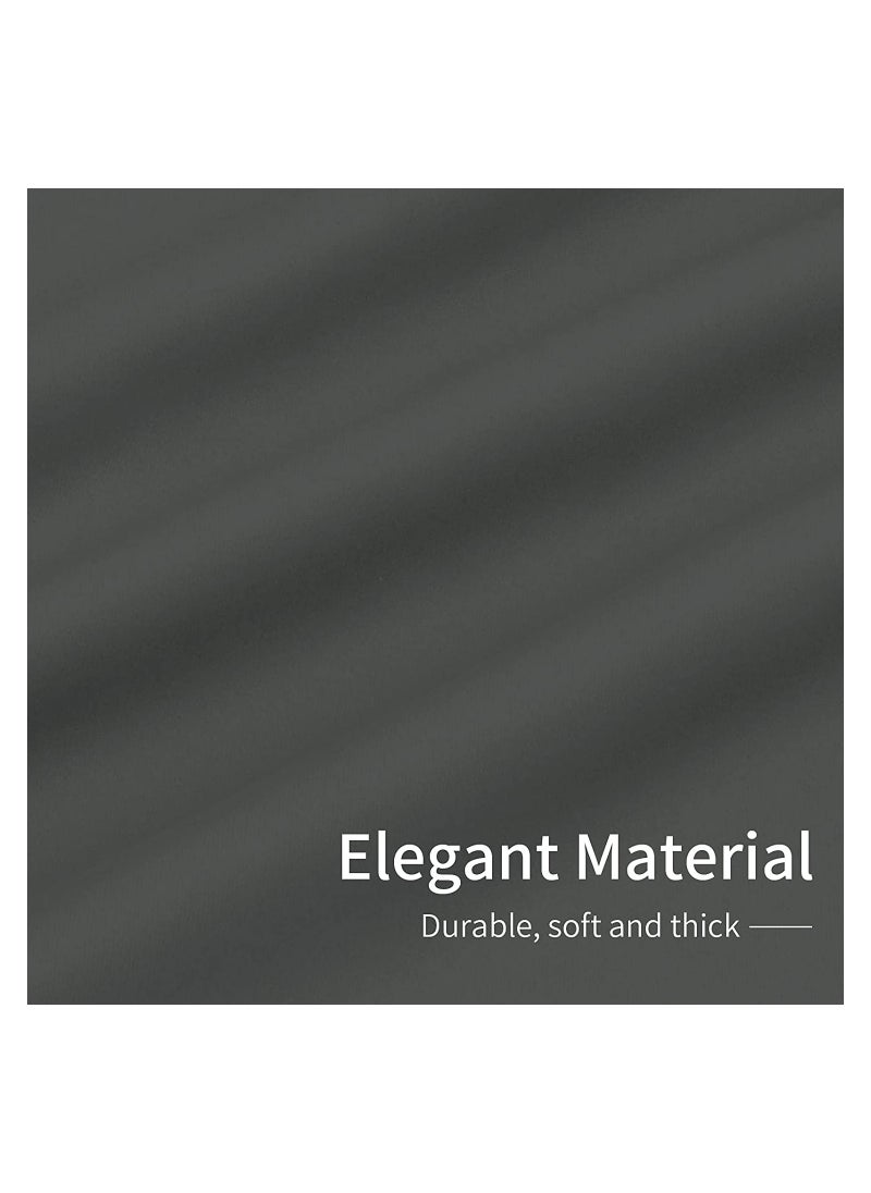 SYOSI - SYOSI Simple Blackout Curtains, Solid Thermal Insulated Grommet and Noise Reduction Window Drapes, Room Darkening Curtains, for Bedroom and Living Room, 2 Panels (42x63 inch, Gray) - Image 1