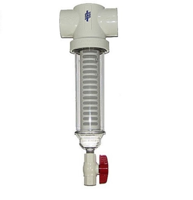 Rusco RuscoVuFlow 2 Inch 250 Mesh Spin Down Sediment Water Filter 50 GPM with One Additional Replacement Screen 