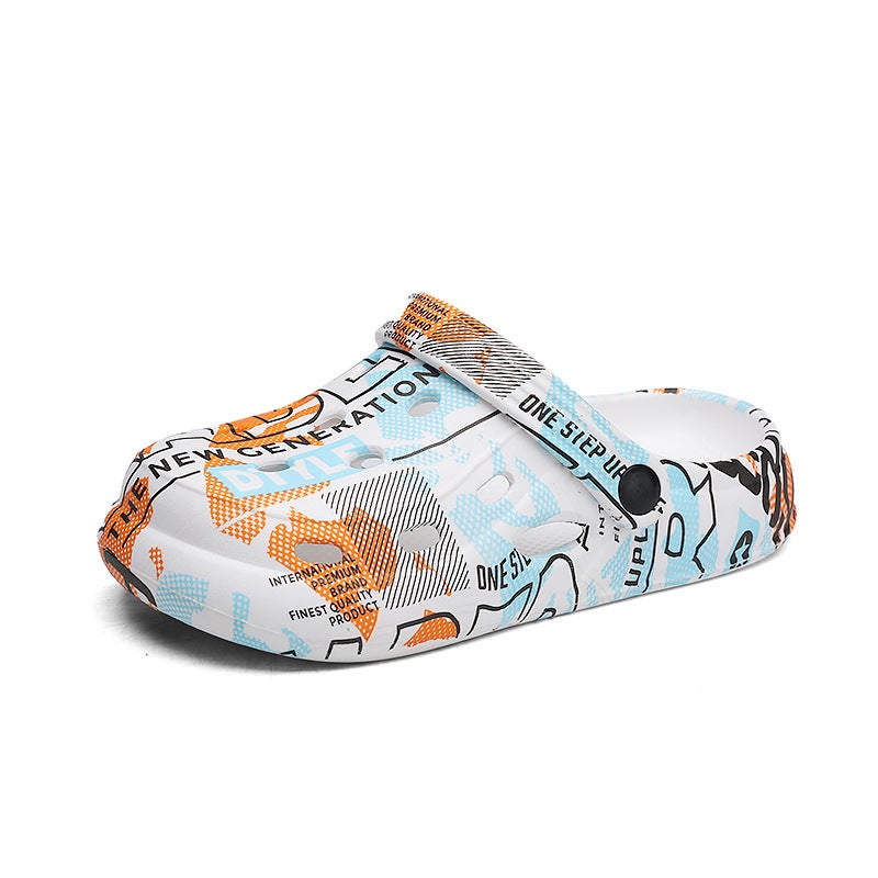 Children'S Cave Shoes Boys And Girls Outer Wear Non-Slip Platform Slippers Summer Baotou Children'S Outdoor Beach Sandals - Image 1