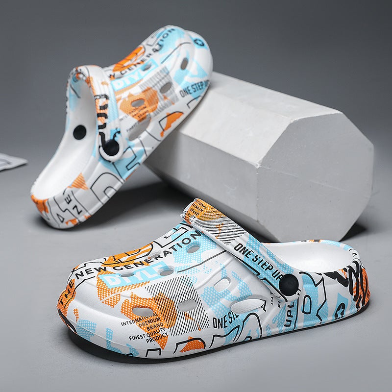 Children'S Cave Shoes Boys And Girls Outer Wear Non-Slip Platform Slippers Summer Baotou Children'S Outdoor Beach Sandals - Image 4
