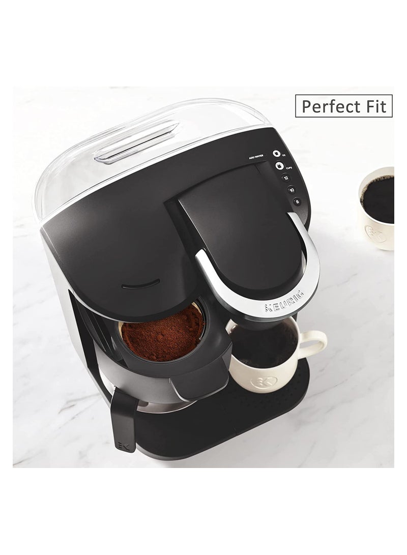 SOLARAE 2 Pcs Reusable 8-12 Cup Basket Gold Mesh Coffee Filter for Keurig K-Duo Essentials for K Duo Brewers Machine Replaces your Paper Coffee Filters BPA Free - Image 5