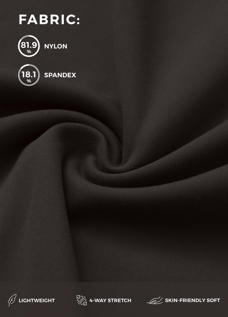 Willit Women's Yoga Pants Wide Leg Dress Work Pants Stretch Casual Pants Slacks with Pockets High Waist 30" Coffee L - Image 4