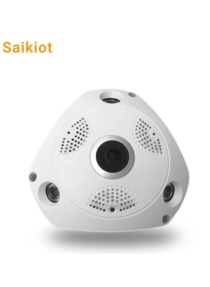 GEEK SPACE VR Panoramic Triangle High-Definition Panoramic Camera CCTV Camera With 360 °Panoramic Monitoring Without Blind Spots Security Camera Home Camera Ceiling or Walls HD 1080P Night Vision Motion Detector & Two-Way Audio for Front-Door Home BusinessVR Panoramic Triangle High-Definition Panoramic Camera CCTV Camera With 360 °Panoramic Monitoring Without Blind Spots Security Camera Home Camera Ceiling or Walls HD 1080P Night Vision Motion Detector & Two-Way Audio for Front-Door Home Business  - Image 2