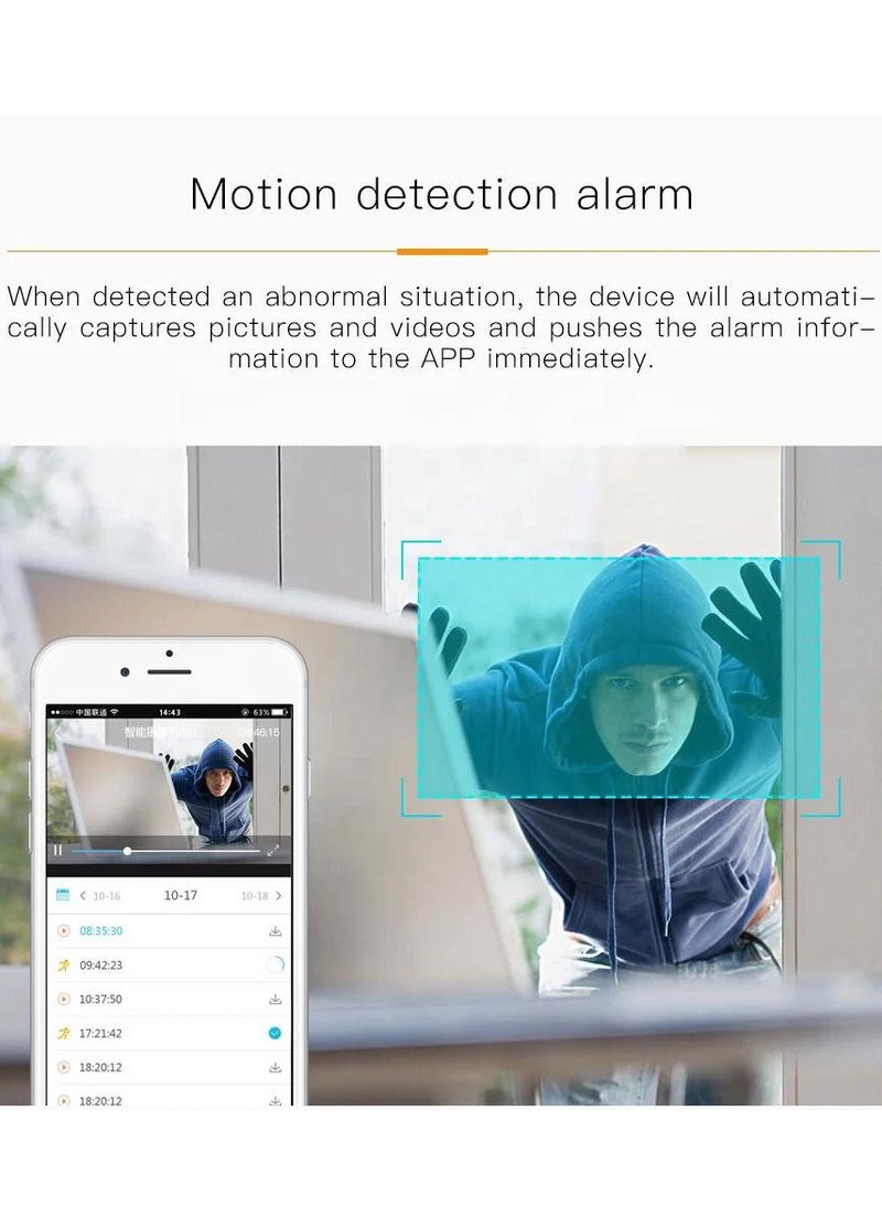 GEEK SPACE VR Panoramic Triangle High-Definition Panoramic Camera CCTV Camera With 360 °Panoramic Monitoring Without Blind Spots Security Camera Home Camera Ceiling or Walls HD 1080P Night Vision Motion Detector & Two-Way Audio for Front-Door Home BusinessVR Panoramic Triangle High-Definition Panoramic Camera CCTV Camera With 360 °Panoramic Monitoring Without Blind Spots Security Camera Home Camera Ceiling or Walls HD 1080P Night Vision Motion Detector & Two-Way Audio for Front-Door Home Business  - Image 4