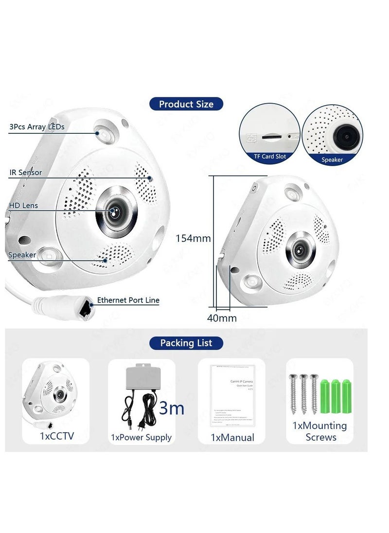 VR Panoramic Triangle High-Definition Panoramic Camera CCTV Camera With 360 °Panoramic Monitoring Without Blind Spots Security Camera Home Camera Ceiling or Walls HD 1080P Night Vision Motion Detector & Two-Way Audio for Front-Door Home BusinessVR Panoramic Triangle High-Definition Panoramic Camera CCTV Camera With 360 °Panoramic Monitoring Without Blind Spots Security Camera Home Camera Ceiling or Walls HD 1080P Night Vision Motion Detector & Two-Way Audio for Front-Door Home Business - pzsku/ZC8DA412CA3E2EF3A3A5BZ/45/_/1732284191/45b4ffff-dd61-4c42-92cc-0b0cb5bd87e9