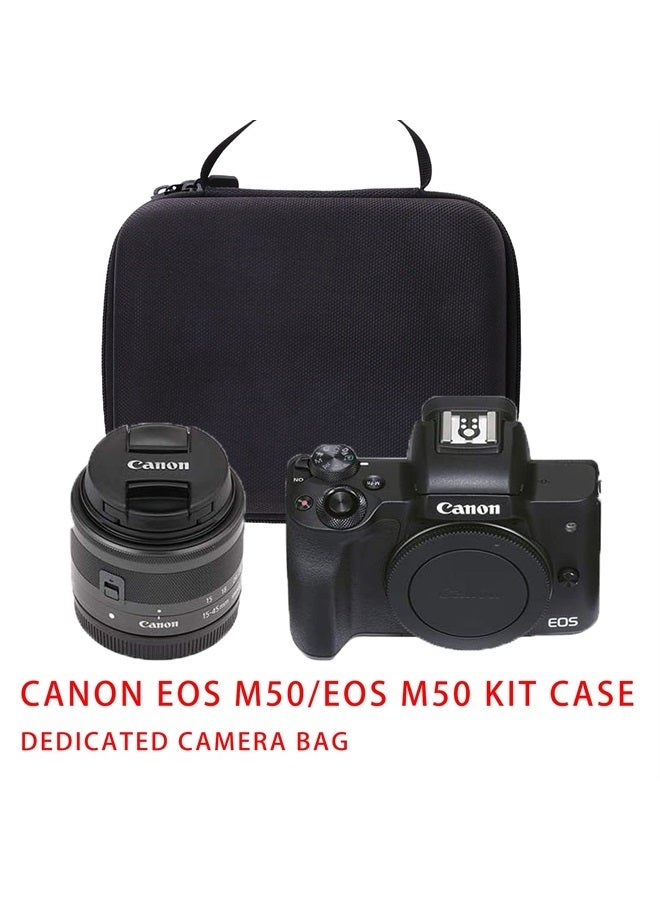 WAIYUCN حقيبة حمل صلبة متوافقة مع كاميرا كانون EOS M50 / EOS M50 Mark II المرايا الفوتوغرافية لمجموعة الفلوغينغ - Image 2