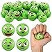 Shappy 32 Pcs Christmas Stress Balls Bulk Xmas Green Monster Stress Relief Toys Squeeze PU Balls 4 Styles Cute Whimsical Relief Toys Xmas Party Favors for Goodie Bag Fillers Stocking Stuffer Gifts - Image 2