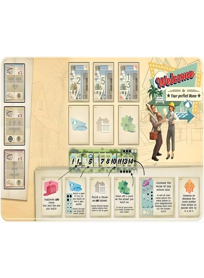 Deep Water Games مجموعة توسعات لعبة Deep Water Games Welcome to The Neighborhood اللوحية: يوم القيامة، الصيف، تفشي المرض، توسعة Al Solo، وبساط اللعب (5 عناصر) - Image 5