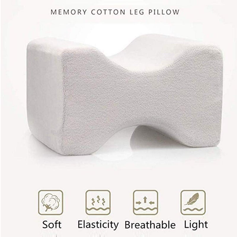 PumPum PUM PUM Orthopaedic Knee Pillow for Sciatica Relief Back Pain Leg Pain Pregnancy Hip and Joint Pain Memory Foam Knee Leg PillowBlack - Image 2