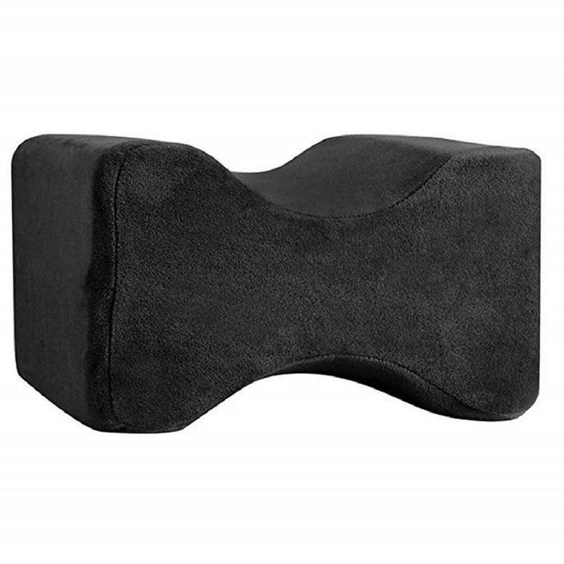 PumPum PUM PUM Orthopaedic Knee Pillow for Sciatica Relief Back Pain Leg Pain Pregnancy Hip and Joint Pain Memory Foam Knee Leg PillowBlack - Image 1