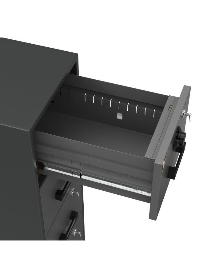 RIGID - Fire Resistant Steel Safe with Four Drawers & Combination Lock - Image 1