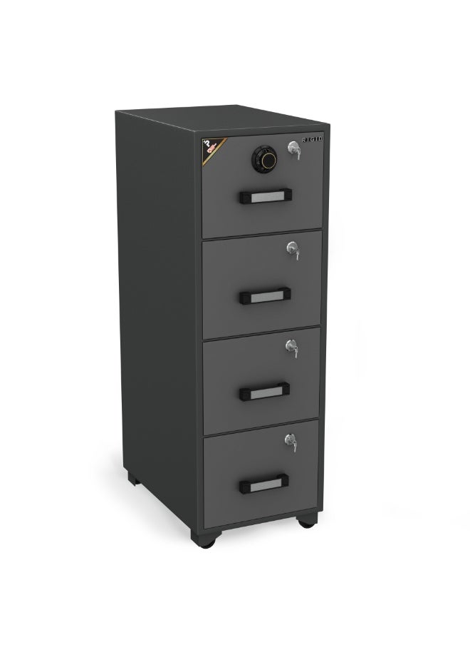RIGID - Fire Resistant Steel Safe with Four Drawers & Combination Lock - Image 1