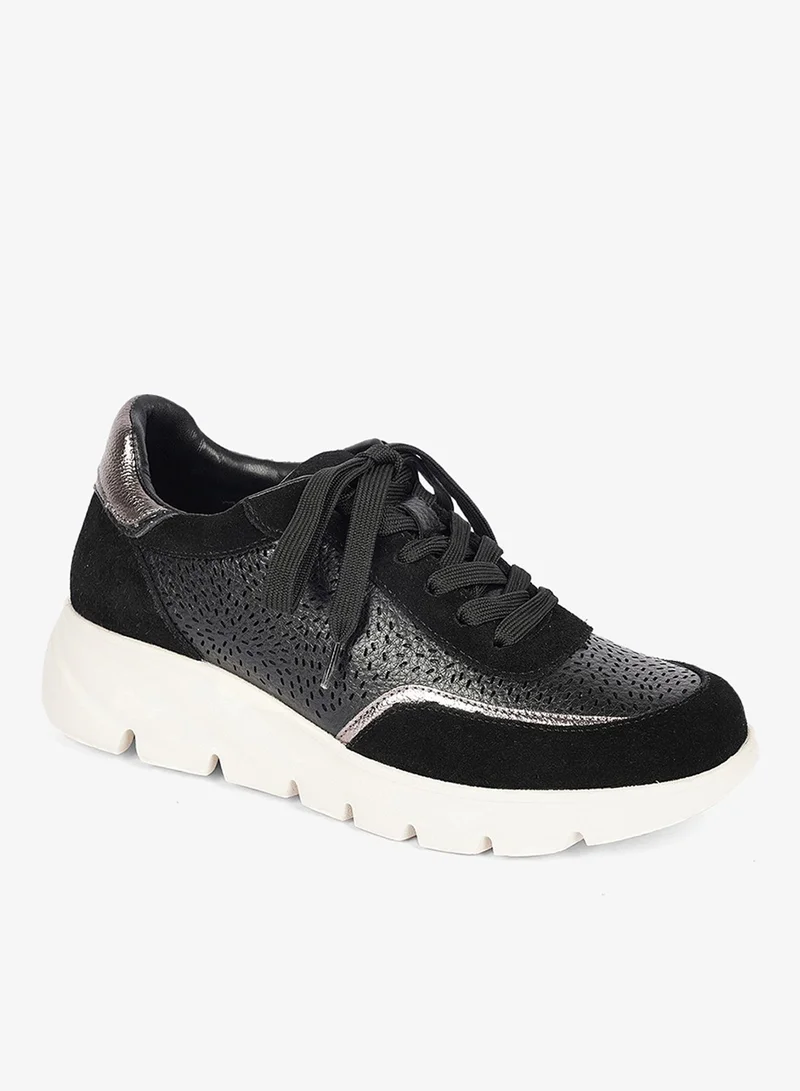 Cuple Women's chunky lace up Sneaker